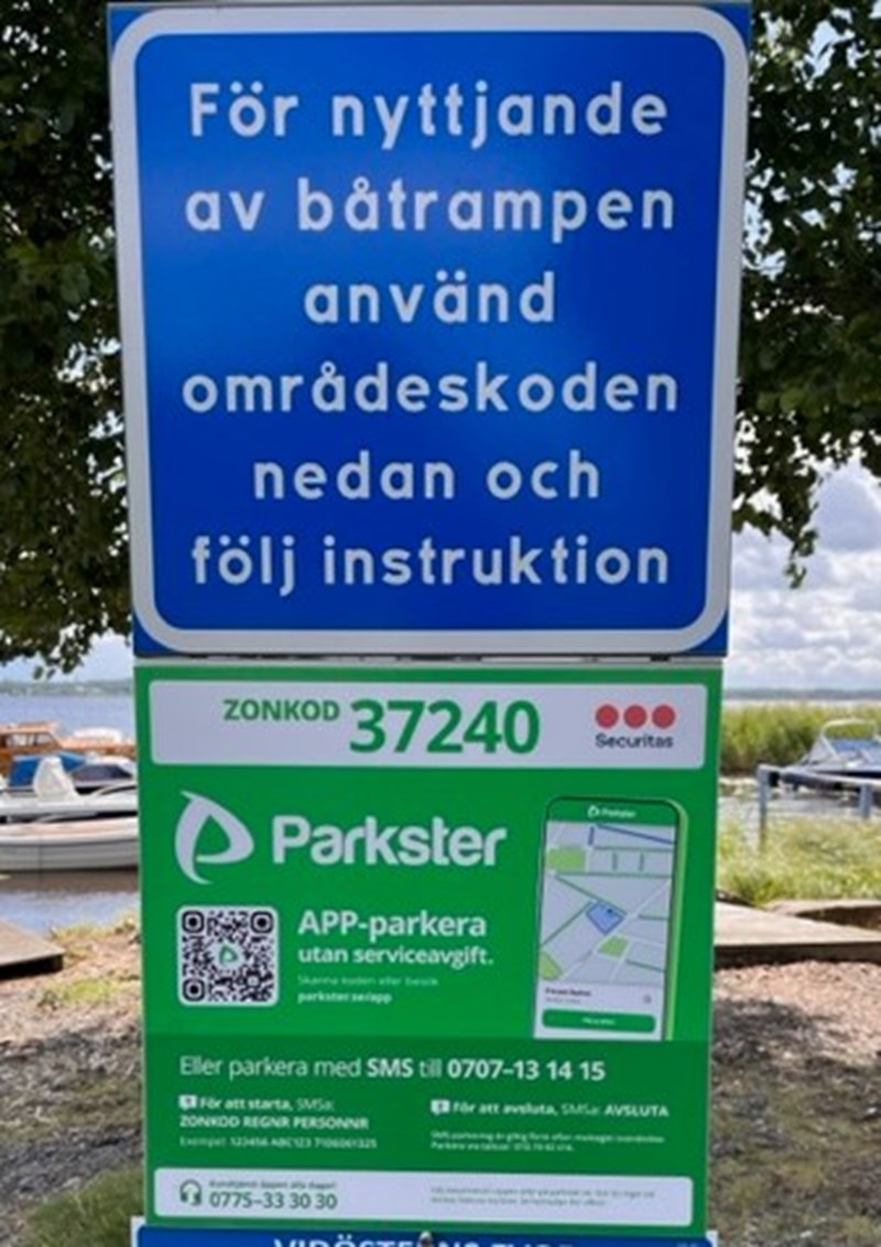 Betalning av rampavgift Åminne hamn